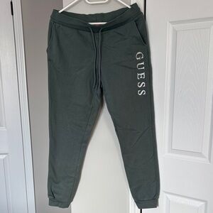 GUESS Sage Green Joggers with Logo